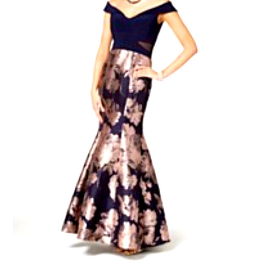 Xscape Off the Shoulder Mermaid Dress